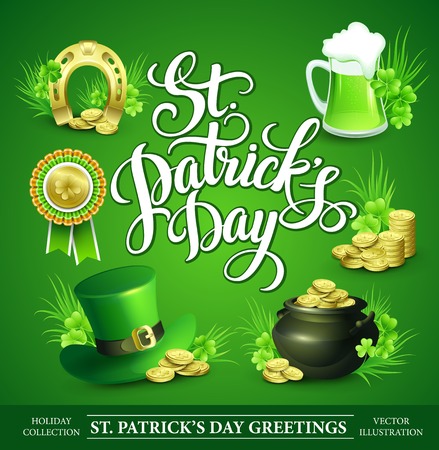 St. Patricks Day Set of vector illustrations EPS10のイラスト素材