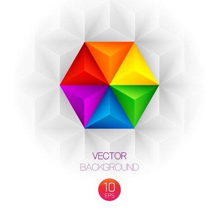 Abstract 3d triangular background. Vector illustrationのイラスト素材