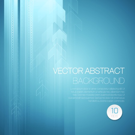 Vector abstract technology background with lines and arrow. EPS 10のイラスト素材