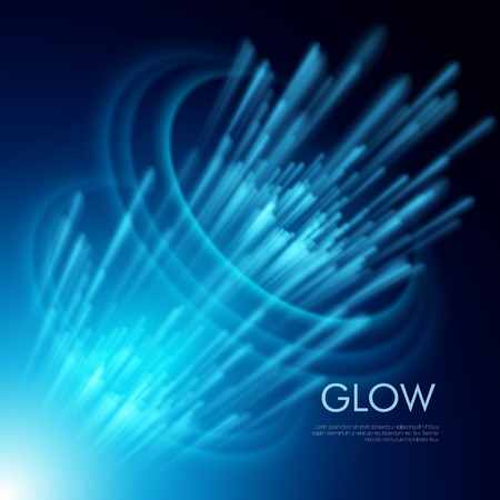 Vector blue abstract background with a glowing effectのイラスト素材