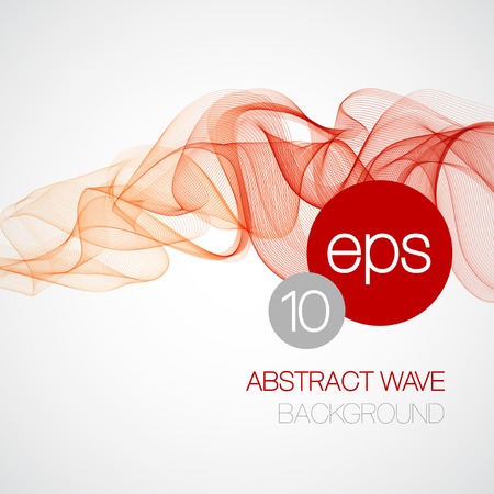 Wave smoke abstract background. Vector illustration のイラスト素材