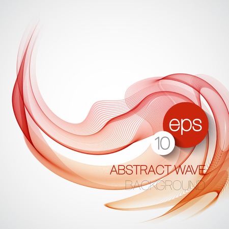 Wave smoke abstract background. Vector illustrationのイラスト素材