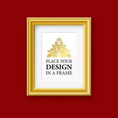 Vector Vintage Picture Frame. Template design のイラスト素材