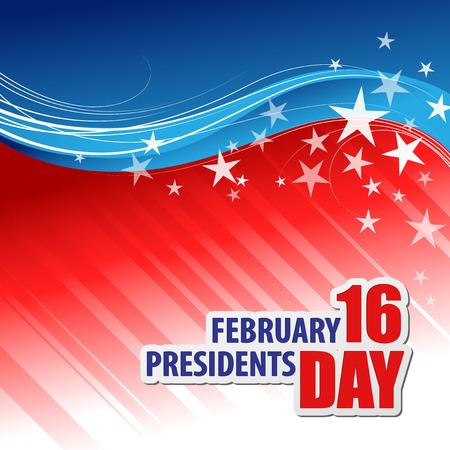 Presidents Day Vector Background. USA Patriotic illustrationのイラスト素材