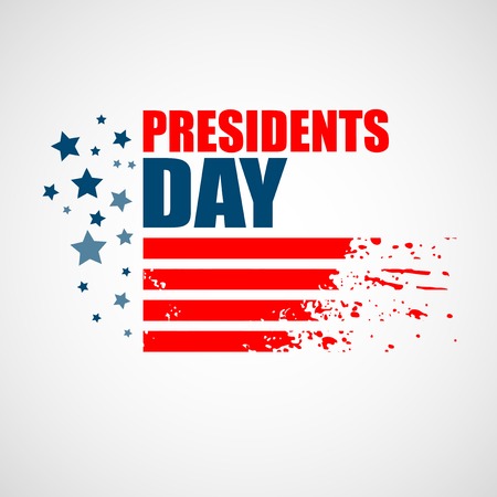Presidents Day Vector Background. USA Patriotic illustrationのイラスト素材
