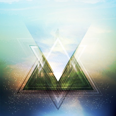 Abstract triangle future vector background  EPS 10
