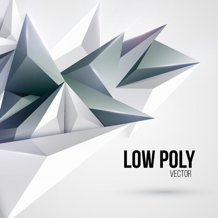 Low poly triangular background. Vector illustration EPS 10のイラスト素材