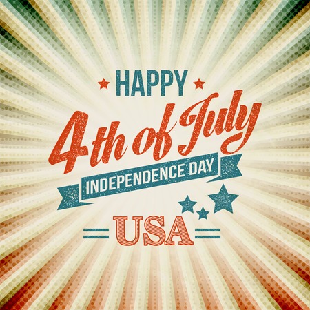 Independence Day typography card. Vector illustration のイラスト素材