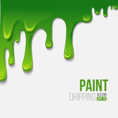 Paint colorful dripping background, vector illustration  のイラスト素材