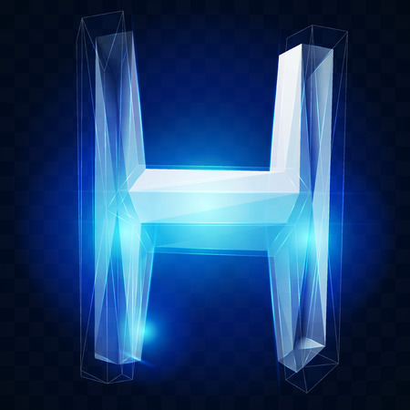 Crystal ice alphabetのイラスト素材