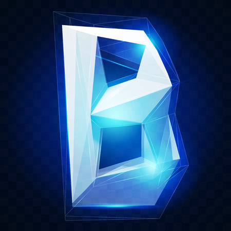 Crystal ice alphabetのイラスト素材