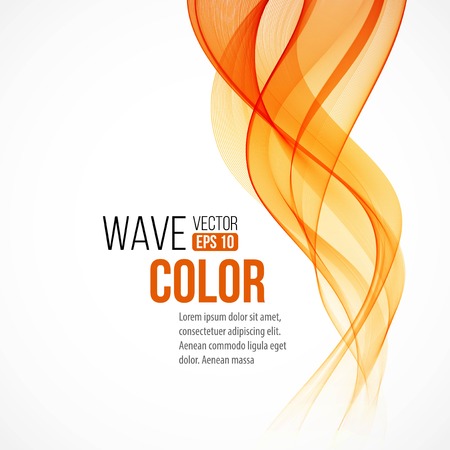 Abstract arange wave design elementのイラスト素材