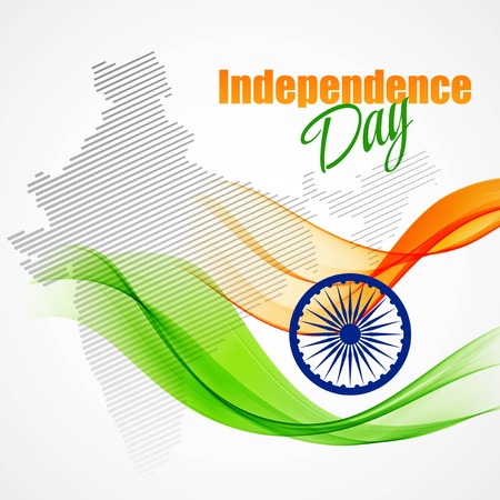 Creative Indian Independence Day conceptのイラスト素材