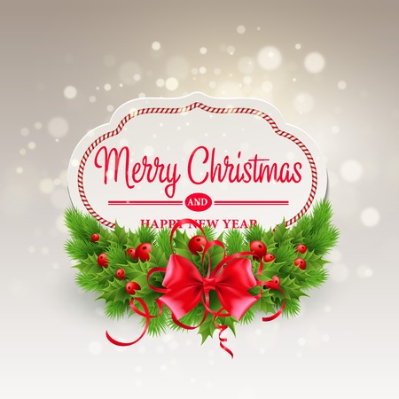 Christmas greeting cardのイラスト素材