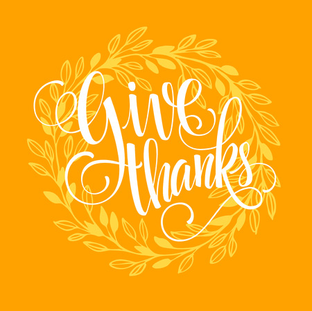 Thanksgiving card template. Watercolor painted vector autumn leaves. Vector illustration EPS 10のイラスト素材