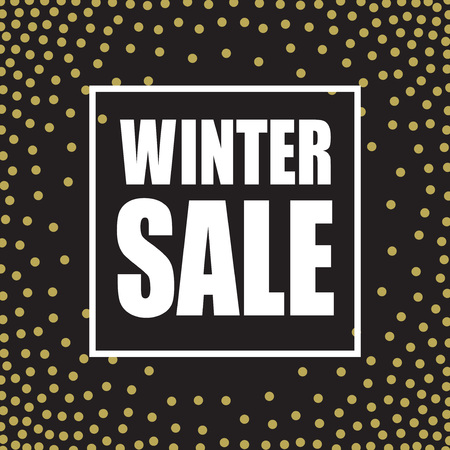 Winter sale design template. Vector illustration EPS10のイラスト素材