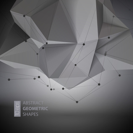 Abstract geometric shape  triangular  Crystal. Vector illustration EPS10のイラスト素材