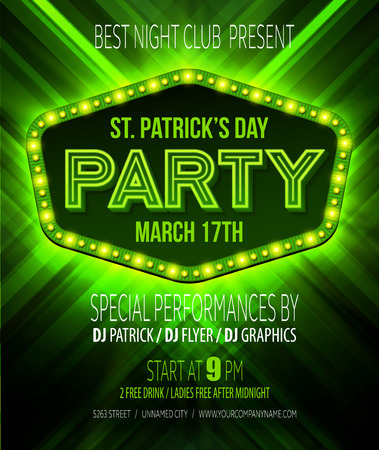 St. Patrick Day poster. Vector illustration EPS10のイラスト素材