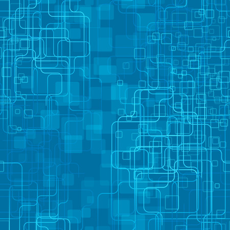 A trendy blue tech styled background. Seamlesspattern.のイラスト素材