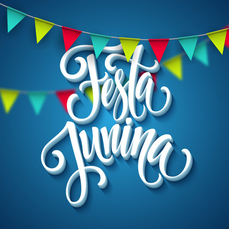 Festa Junina party greeting design. Vector illustration EPS10のイラスト素材