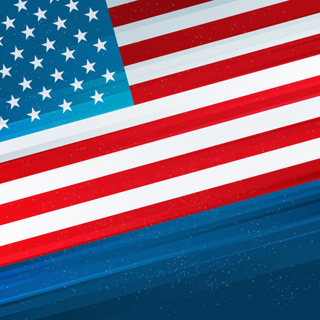 American Independence Day lettering design. A template background for greeting cards, posters, leaflets and brochure. Vector illustration EPS10のイラスト素材