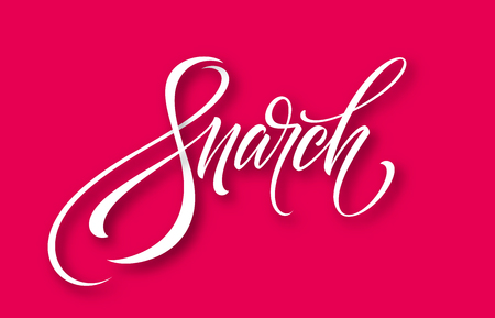 8 March celebration lettering for women's Day concept design Vector illustrationのイラスト素材