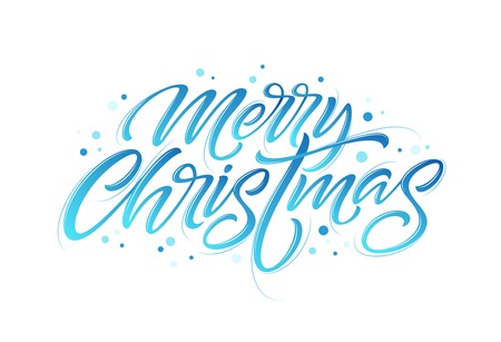 Christmas hand drawn letteringの写真素材