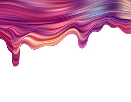 Modern colorful flow poster. Wave Liquid shape in blue color background. Art design for your design project. Vector illustration EPS10のイラスト素材