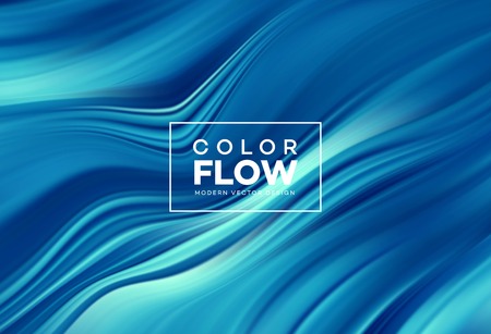 Modern colorful flow poster. Wave Liquid shape color background. Art design for your design project. Vector illustration EPS10のイラスト素材