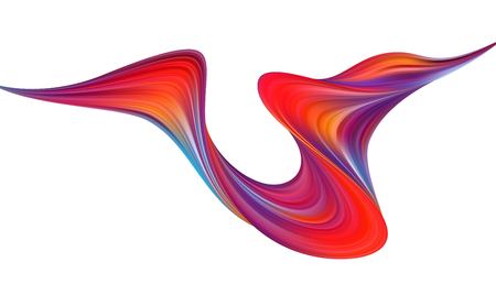 Modern colorful flow poster. Wave Liquid shape in color background. Art design for your design project. Vector illustrationの写真素材
