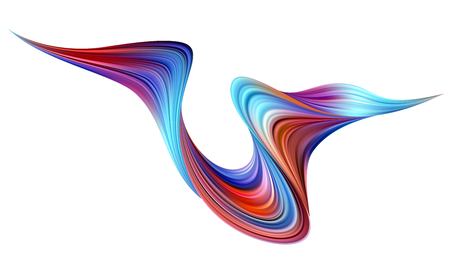 Modern colorful flow poster. Wave Liquid shape in color background. Art design for your design project. Vector illustrationの写真素材