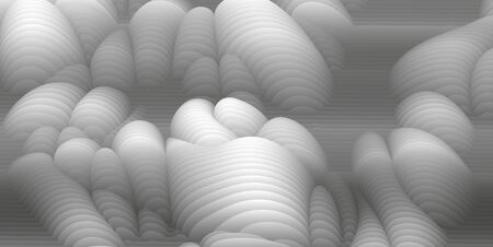 White and Black Paper Cut Wave Stripe Background. Simple texture for your design. Vector illustrationのイラスト素材