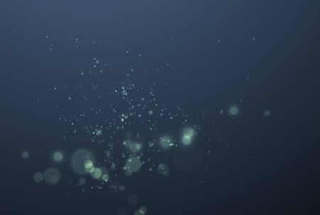 Glitter particles overlay effect. Blue Glittering star dust sparkling particles on transparent background. Vector illustrationのイラスト素材