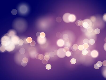Dark purple background with blur and bokeh effect. Vector illustrationのイラスト素材