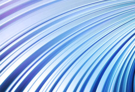 Holographic blue stripped 3d background, great design for any purposes. Modern 3d graphic geometric background. Blue metallic texture template. Vector illustrationのイラスト素材
