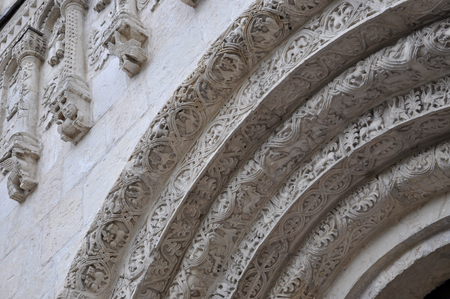 Architectural element of the Old Russian church: Dmitrievsky Cathedral.の写真素材