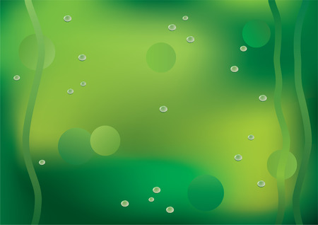 The green background.のイラスト素材