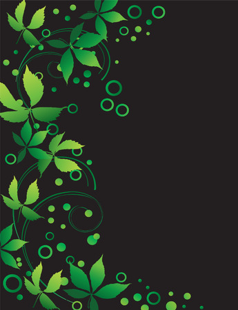 Ornament with leaves.のイラスト素材