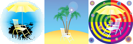 Abstract background with a beach.のイラスト素材