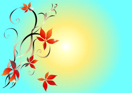 Abstract branch of the autumn tree.のイラスト素材