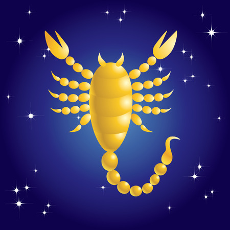 Sign of the zodiac, Scorpio.のイラスト素材
