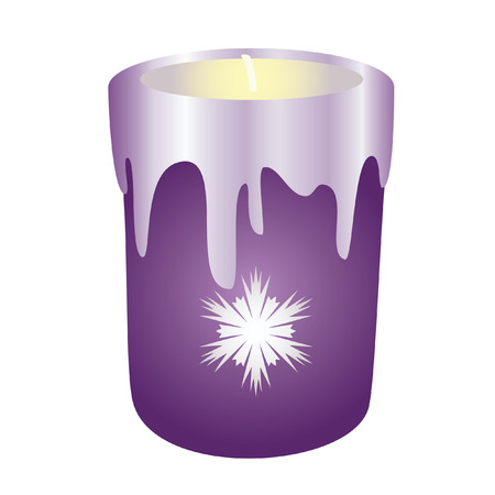 Christmas candle.のイラスト素材