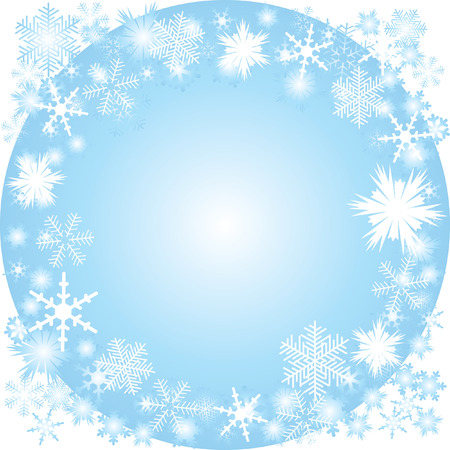 Winter frameのイラスト素材