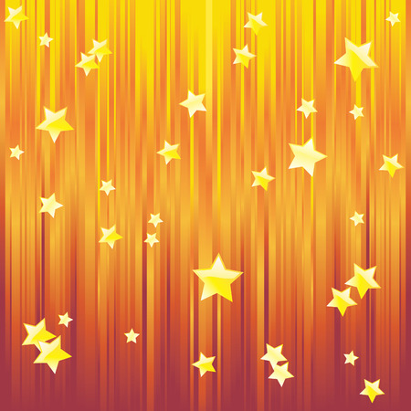 Abstract background with stars and red and yellow stripes. のイラスト素材
