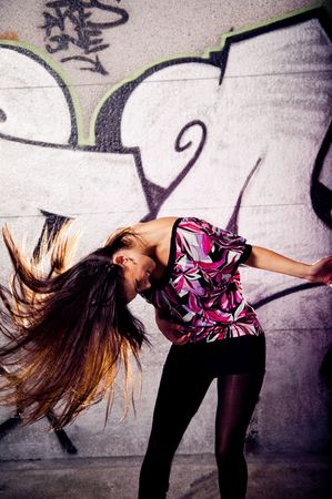 Dancing girlの写真素材