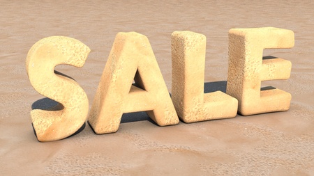 sand summer saleの写真素材