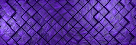 violet background banner bumpy cubes 3d illustration
