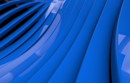 Abstract blue glossy metal Backgroundの写真素材