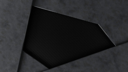 metal and carbon frame background, 3d illustrationの写真素材