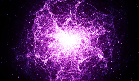 Purple energy field abstract background 3d illustrationの写真素材